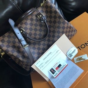 Louis Vuitton Speedy Bandouliere 35 Damier Ebene